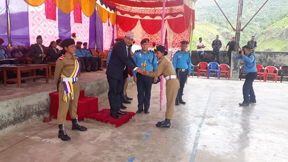 नगर प्रहरीकाे आधारभुत तालिम समापन समाराेह